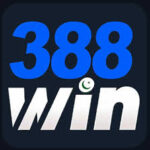 A 3D metallic-style logo for "388 WIN," with '388' in bright blue and 'WIN' in silver, featuring a central roundel with the Pakistani crescent and star, all against a dark blue gradient background.